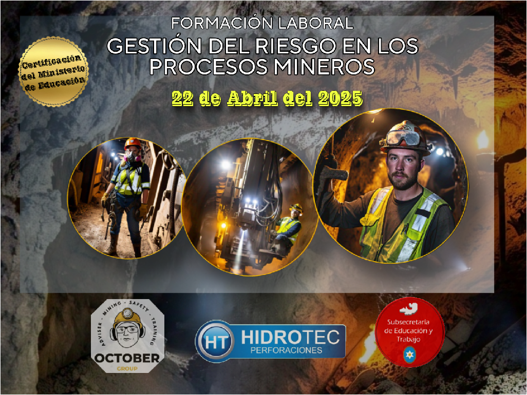 En un trabajo conjunto entre los sectores públicos y privado, la Subsecretaría de Educación y Trabajo y la Empresa Hidrotec impulsan un nuevo Taller sobre Prevención en la Minería