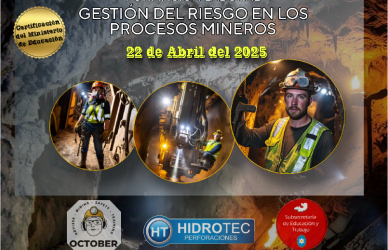 En un trabajo conjunto entre los sectores públicos y privado, la Subsecretaría de Educación y Trabajo y la Empresa Hidrotec impulsan un nuevo Taller sobre Prevención en la Minería